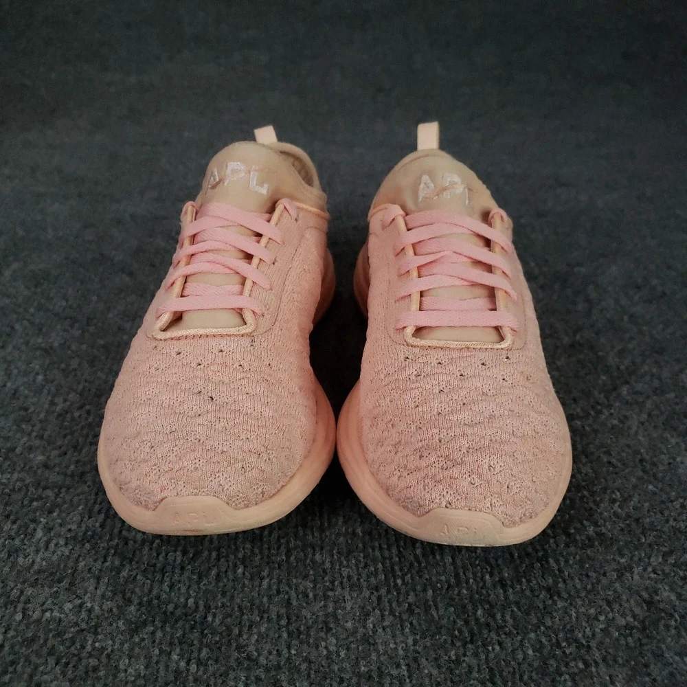 APL Techloom Phantom Shoes Womens Size 9 Pink Knit Running‎ Gym Sneakers